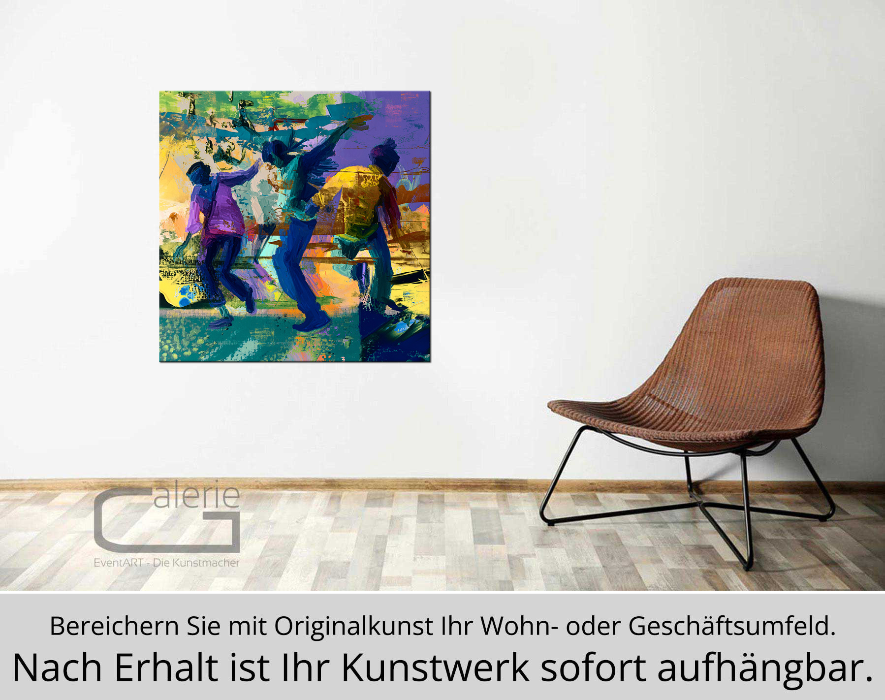 H. Mühlbauer-Gardemin: "Dancing", Moderne Pop Art, Original/serielles Unikat