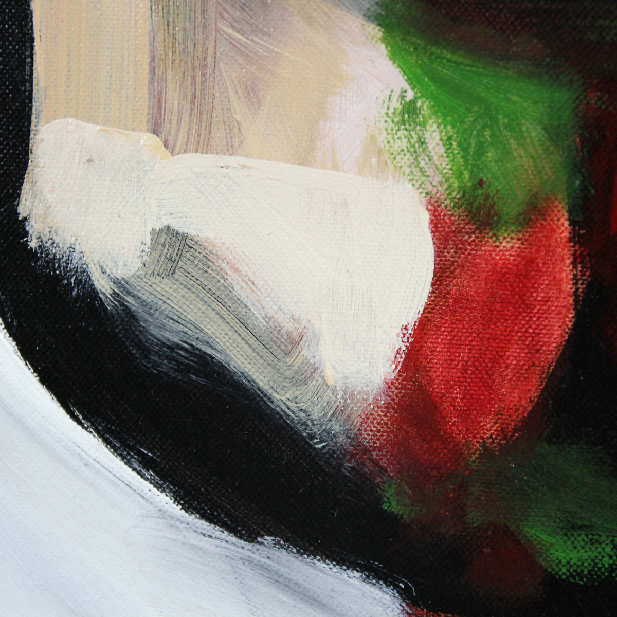 Neoexpressionistische Malerei von J.J. Piezanowski: "Un coeur toujours vierge" (A)