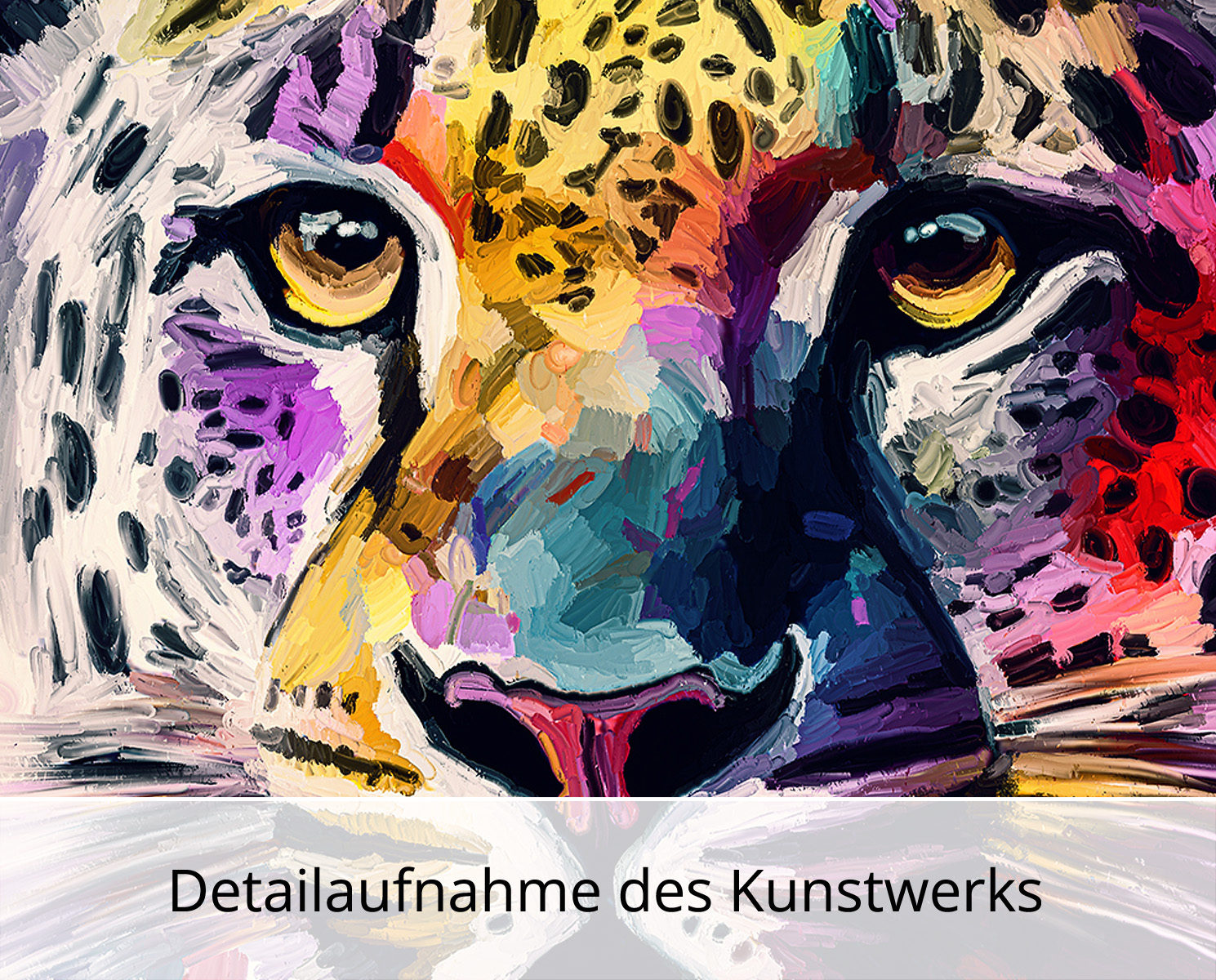 Moderne Pop Art: "Leopard", H. Mühlbauer-Gardemin, Original/serielles Unikat
